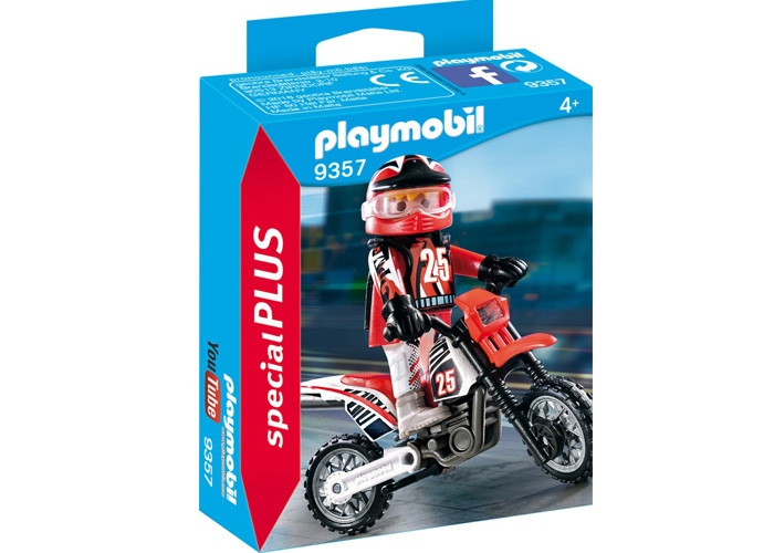 Playmobil 9357 Piloto moto cross playmobil