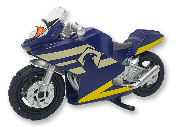 Playmobil Moto de carreras azul playmobil