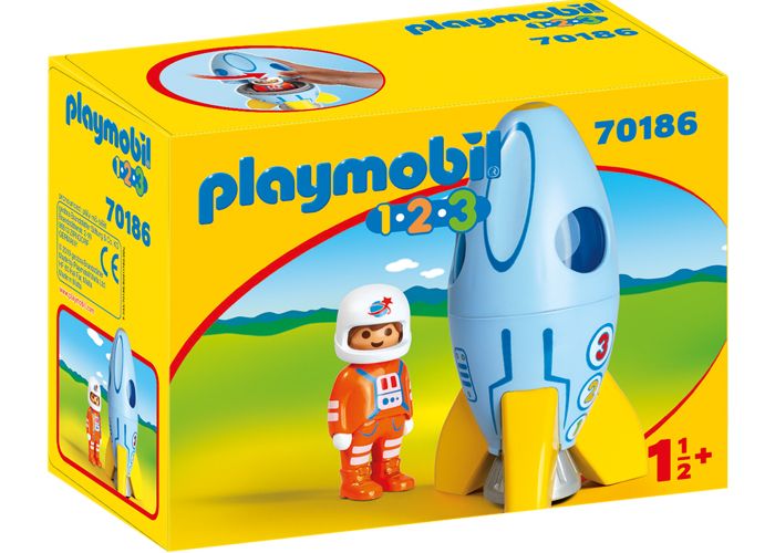 Playmobil 1 2 3 Astronauta con Cohete playmobil