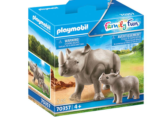 Playmobil Rinoceronte con bebé playmobil
