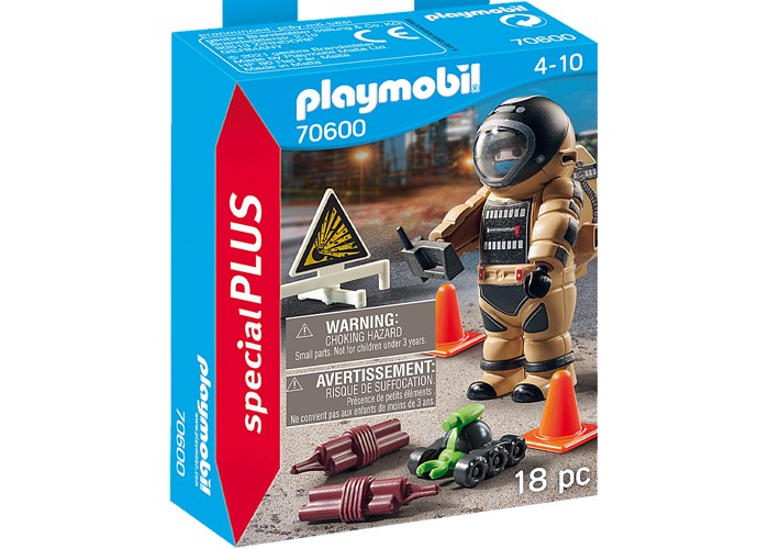 Playmobil 70600  Policía Desactivador explosivos playmobil