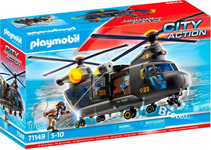 pLAYMOBIL 71149 Fuerzas Especiales - Helicóptero Banana playmobil