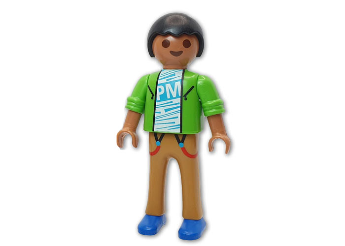 Playmobil Adolescente Niño camiseta verde playmobil