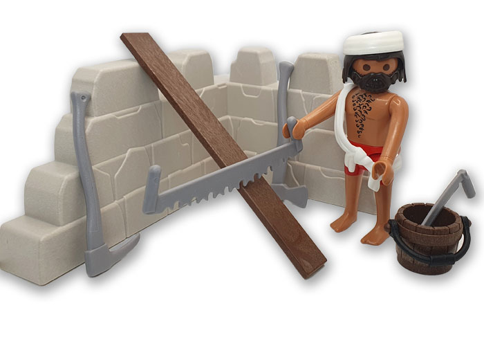 Playmobil Albañil con muro Belén V3 playmobil