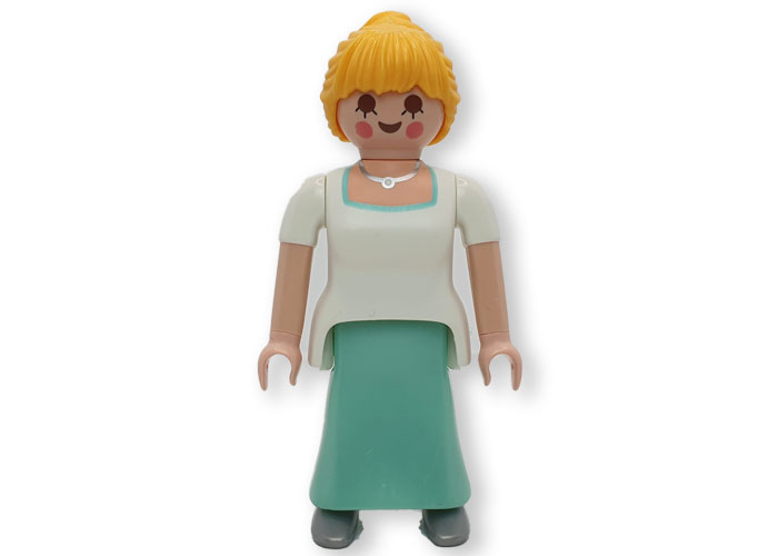 Playmobil Aldeana falda celeste  playmobil