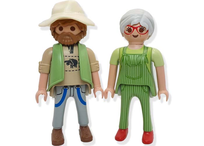 Playmobil Pareja Ancianos Granjeros playmobil