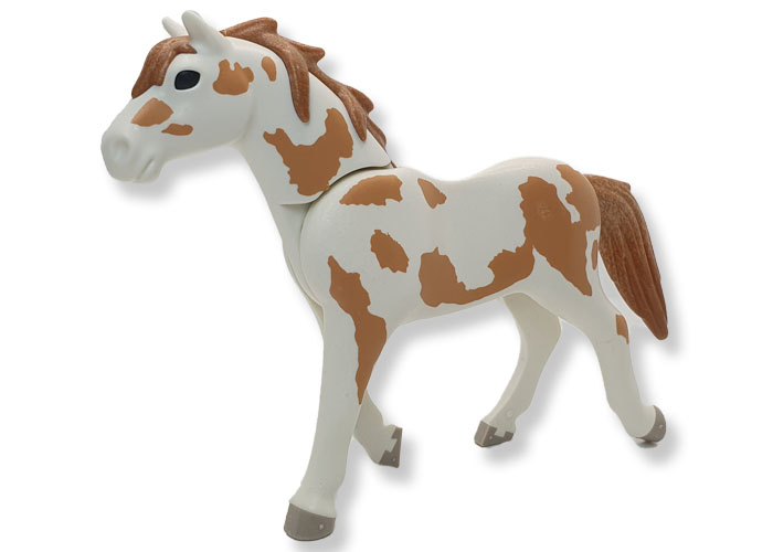 Playmobil Caballo manchas Cafe playmobil