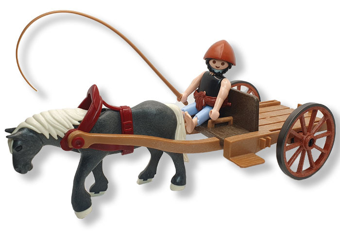 Playmobil Carro con caballo y figura playmobil