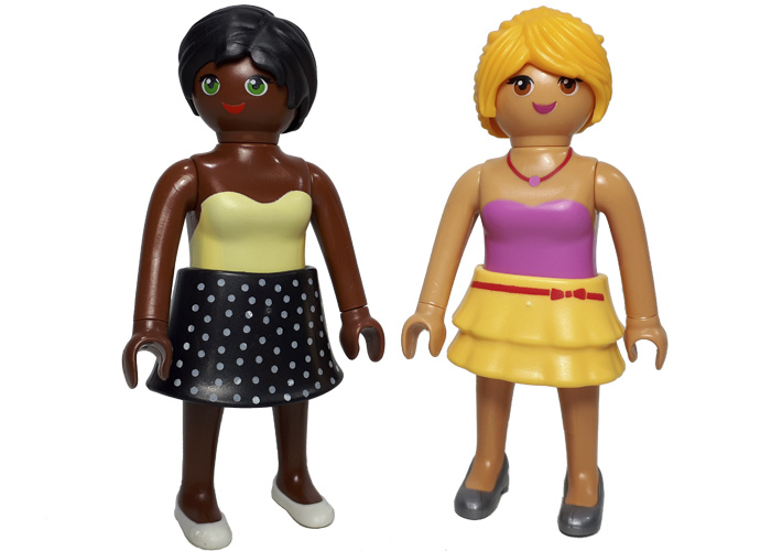 Playmobil chicas con minifalda playmobil