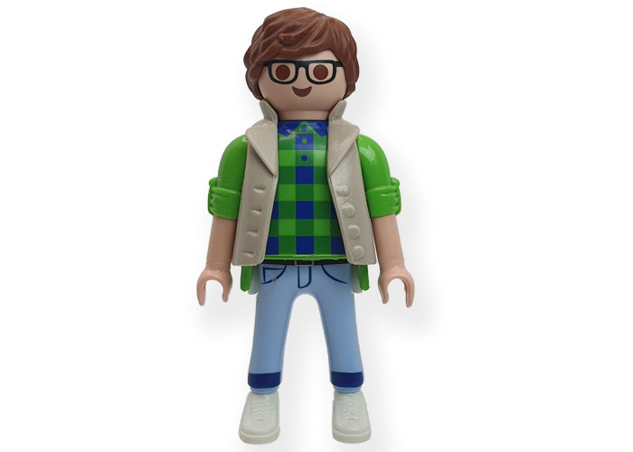 Playmobil Chico con gafas negras  playmobil