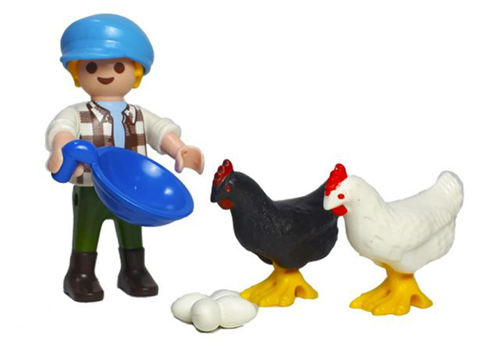 Playmobil Niño con gallinas playmobil