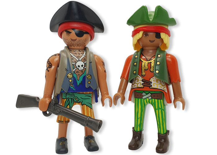 Playmobil Pareja Cazadores Marinos Piratas playmobil