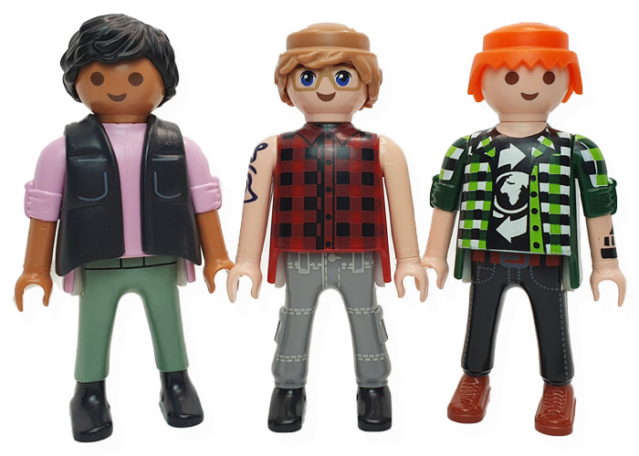 Playmobil Pack Tres Chicos City life playmobil