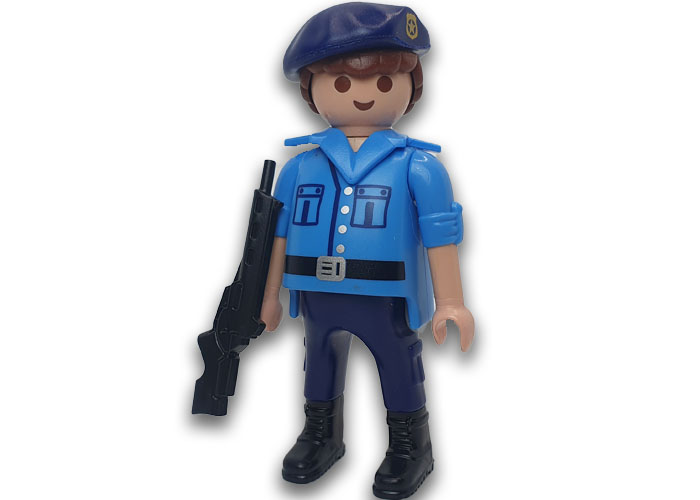 Playmobil Policía con boina y fusil playmobil