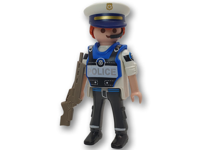 Playmobil Policía chaleco azul playmobil