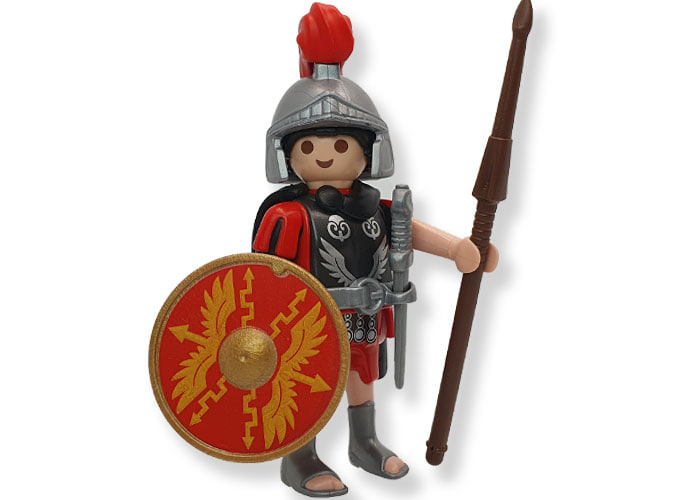 Playmobil Tribuno Romano capa negra playmobil