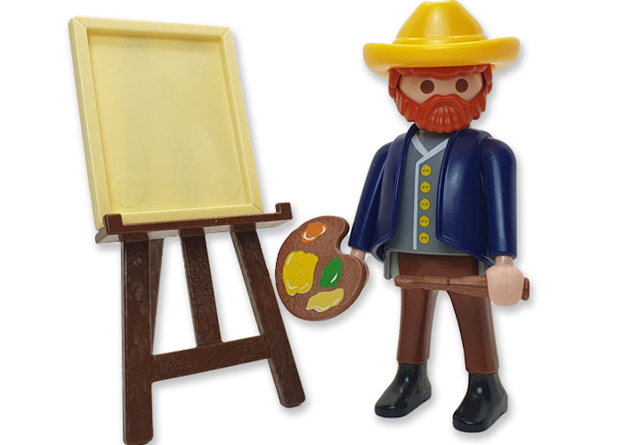Playmobil Van Gogh con lienzo playmobil